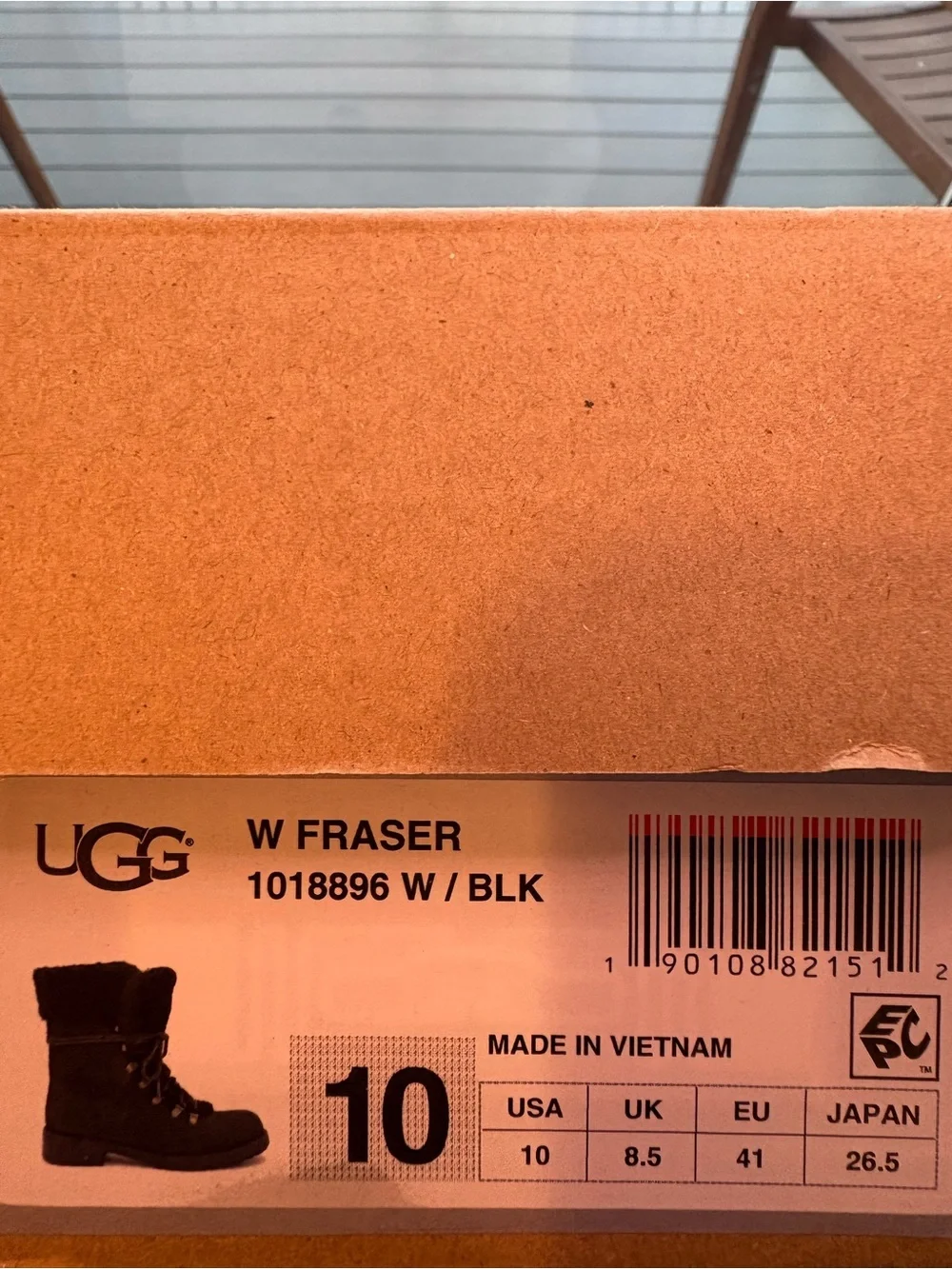 UGG Shearling-Lined Lace-Up Winter Boots - Cream & Olive Green